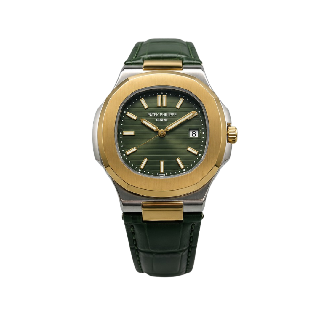 Patek Philippe Luxury Green & Gold Watch