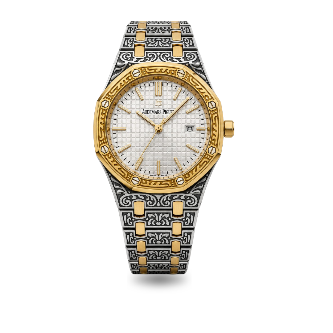 Luxury Classic Gold & Black Watch
