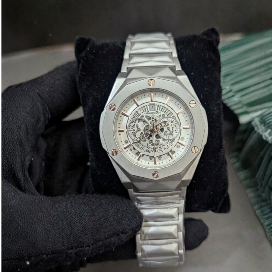 Hublot Watch Diamond Cut – Skeleton White Dial