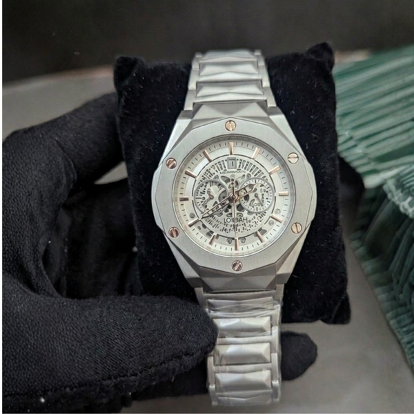 Hublot Watch Diamond Cut – Skeleton White Dial