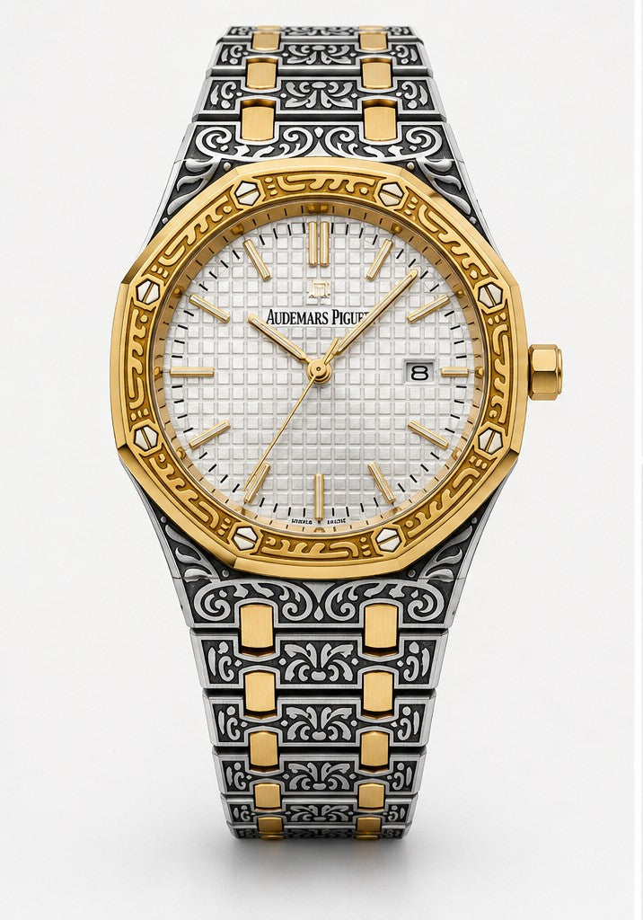 Luxury Classic Gold & Black Watch