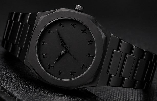 Luxury Black Arabic Dial Watch