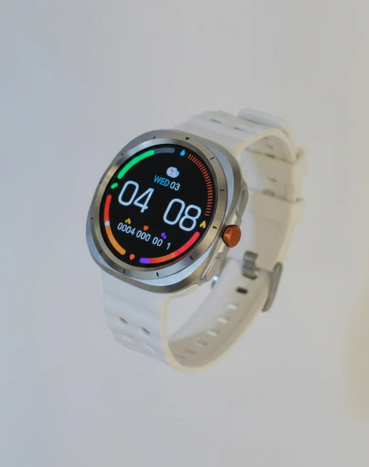 Premium White Round Smartwatch Ultra