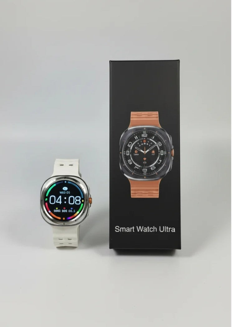 Premium White Round Smartwatch Ultra