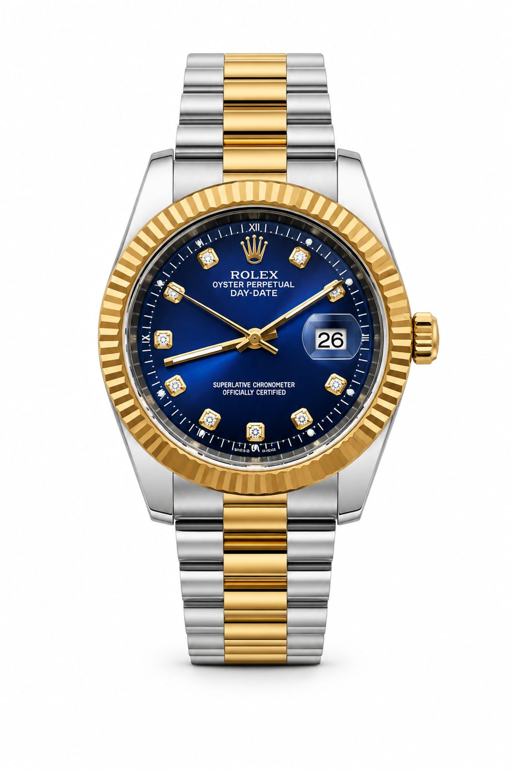 "Roblox Gold Diver Luxury Watch* - Blue and gold combination with a classic luxury appearance.