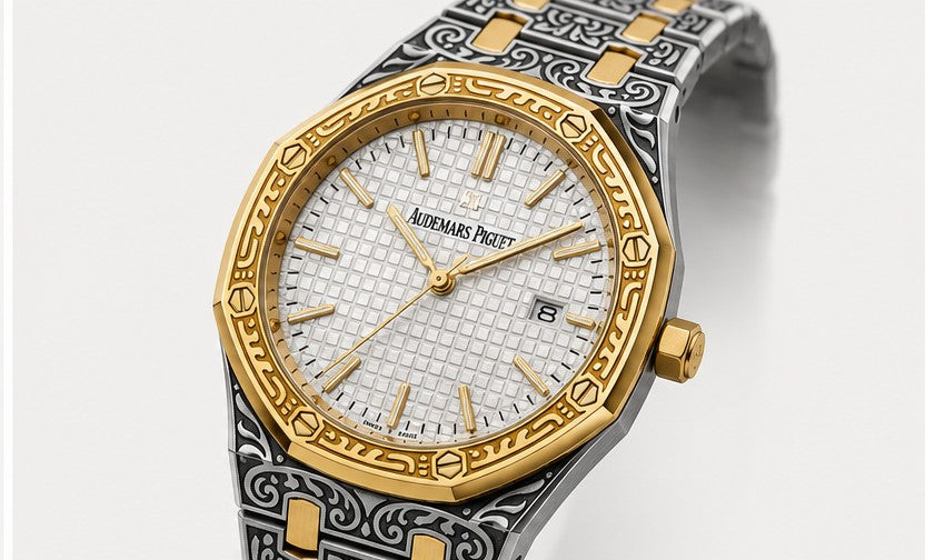 Luxury Classic Gold & Black Watch